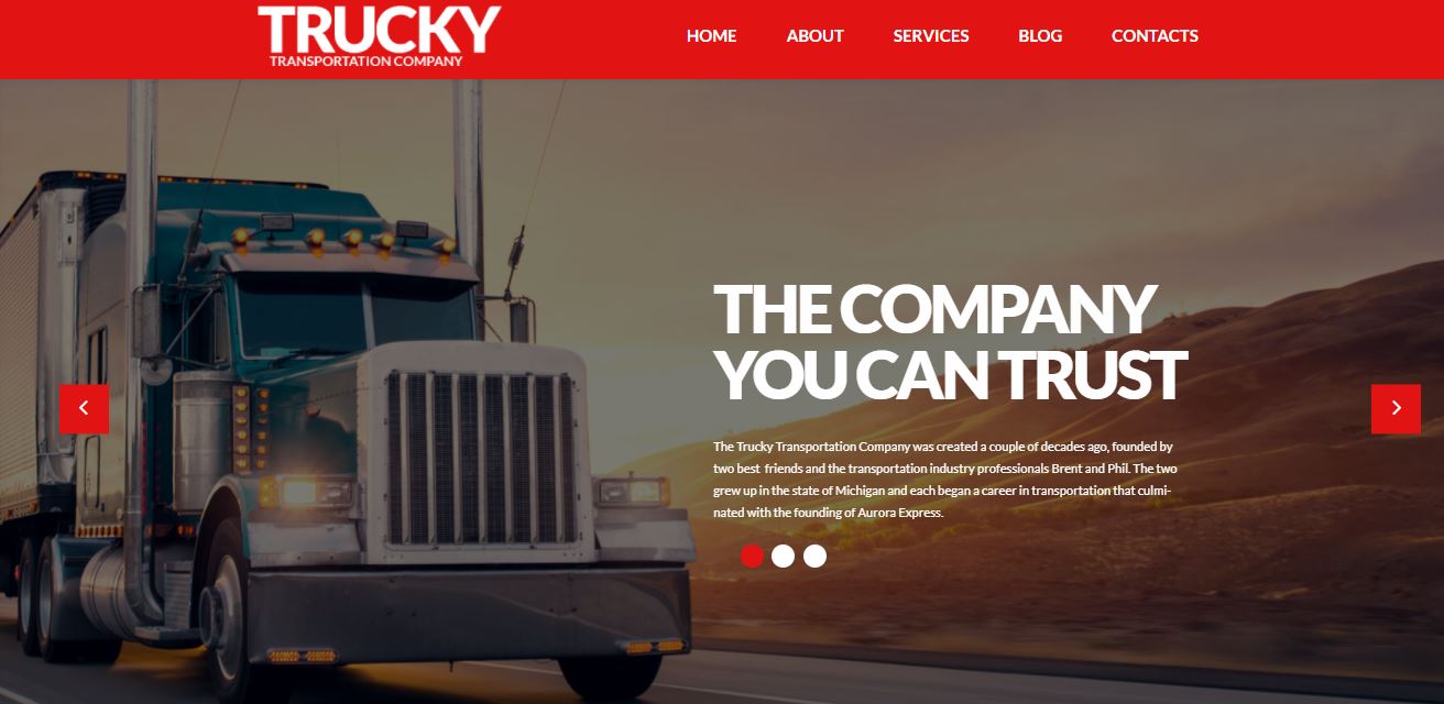 10+ Best TemplateMonster WordPress Theme 20 trucky transportation company toolbox for everyone