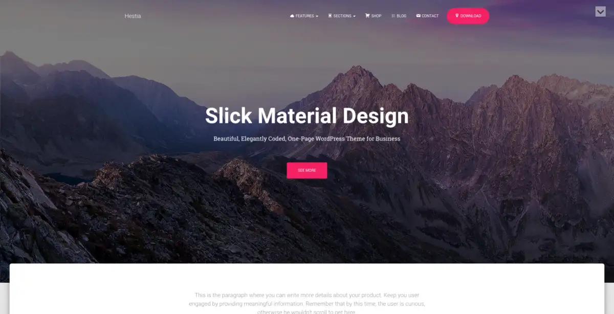 15 Best Free WooCommerce Themes 22 Education WordPress Theme: Hestia theme