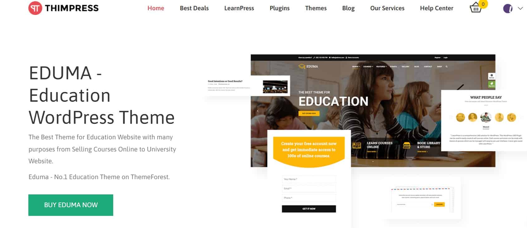 Everything You Should Know In Graphic Design 22 ThimPress Homepage Example Design